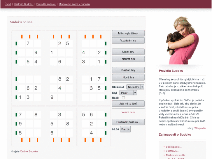 www.sudoku-online.cz