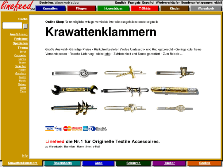 www.krawattenklammern.biz