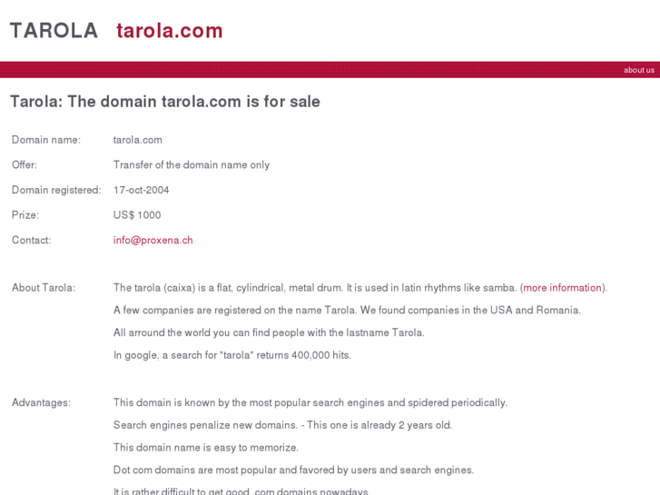 www.tarola.com