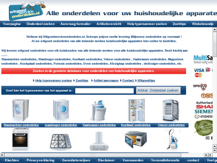 www.witgoedonderdelenservice.nl