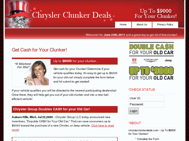 www.chryslerclunkerdeals.com