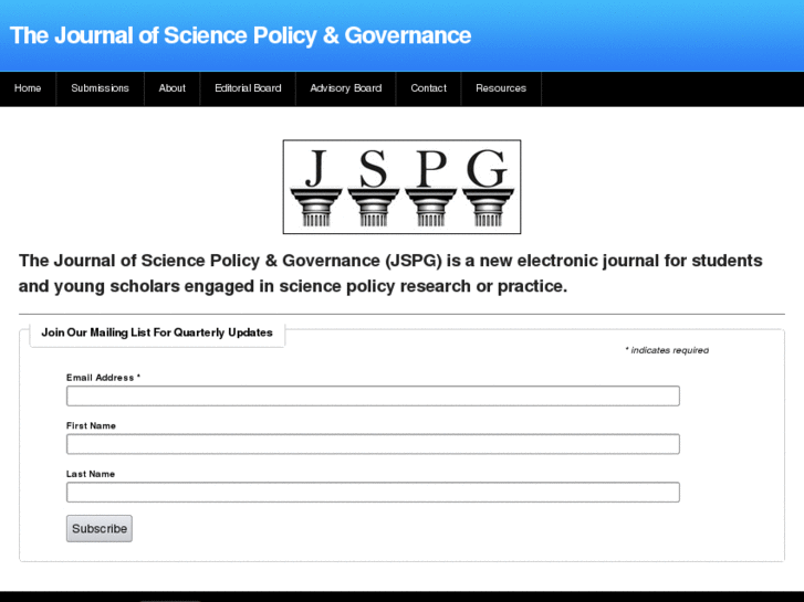 www.sciencepolicyjournal.org