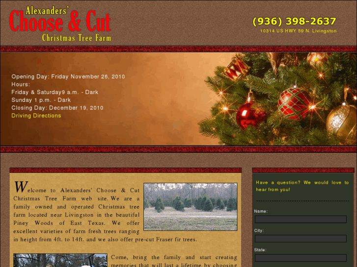 www.alexanderschristmastreefarm.com