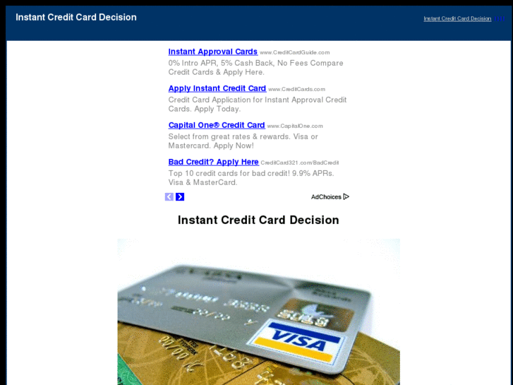 www.instantcreditcarddecision.com