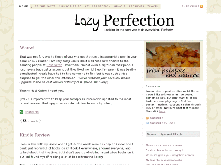 www.lazyperfection.com