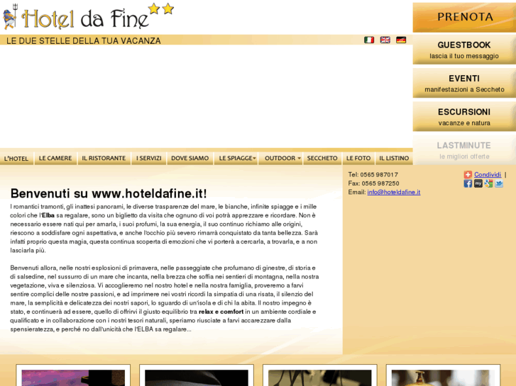 www.hoteldafine.it