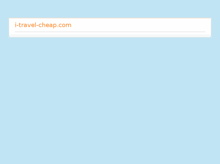 www.i-travel-cheap.com