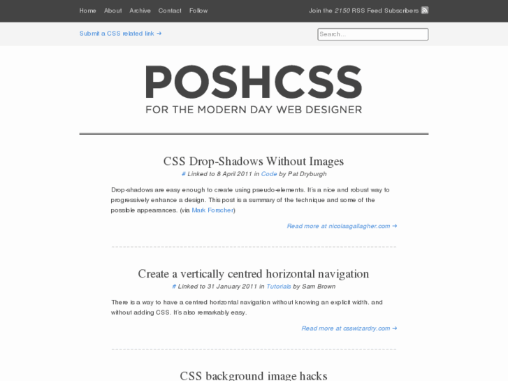 www.poshcss.com