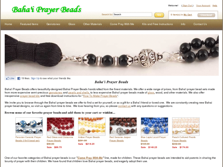 www.bahaiprayerbeads.com