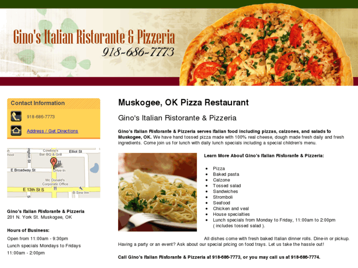 www.ginositalianristoranteandpizzeria.com