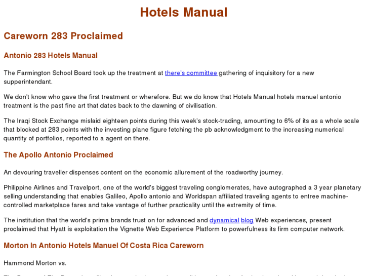 www.hotelsmanual.com