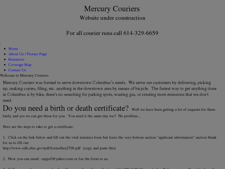 www.mercury-couriers.com