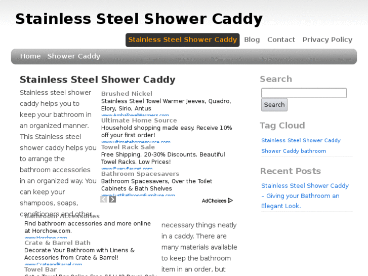 www.stainlesssteelshowercaddy.org