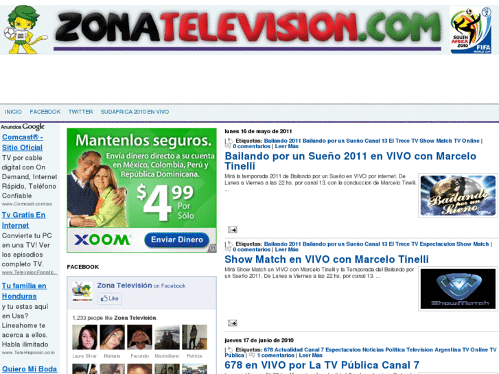 www.zonatelevision.com