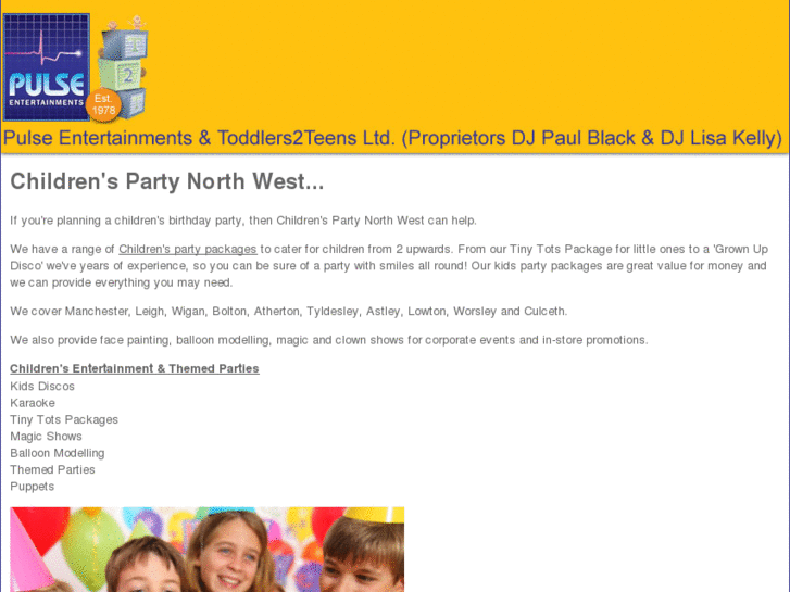 www.childrenspartynorthwest.co.uk