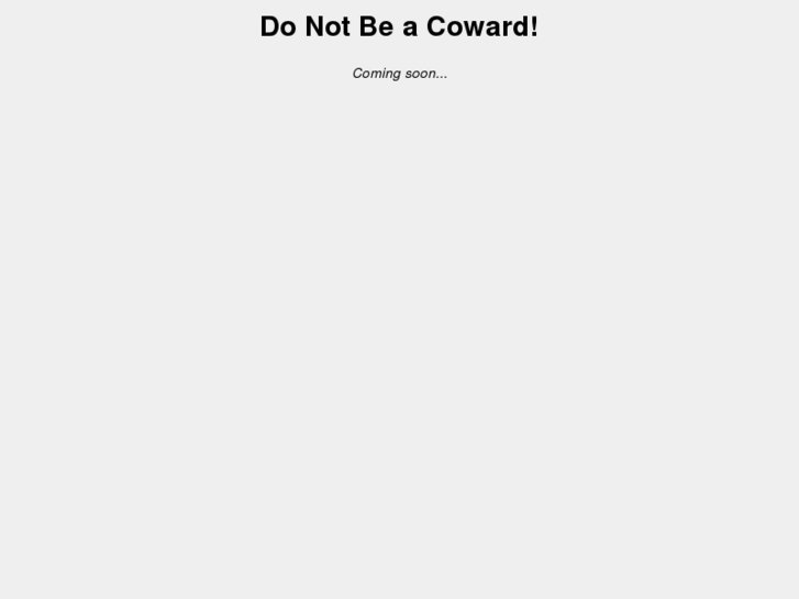 www.nocowardsallowed.com