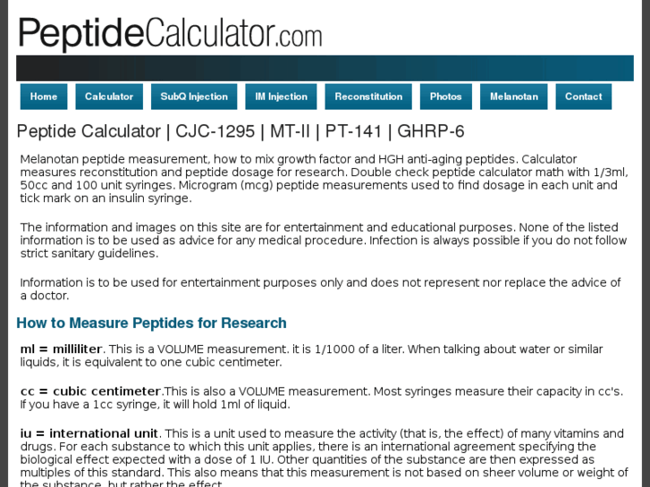 www.peptidecalculator.com