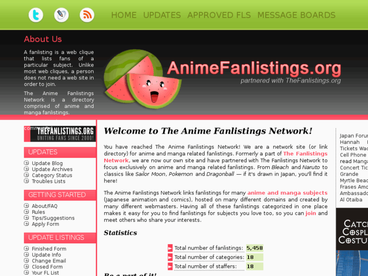 www.animefanlistings.com