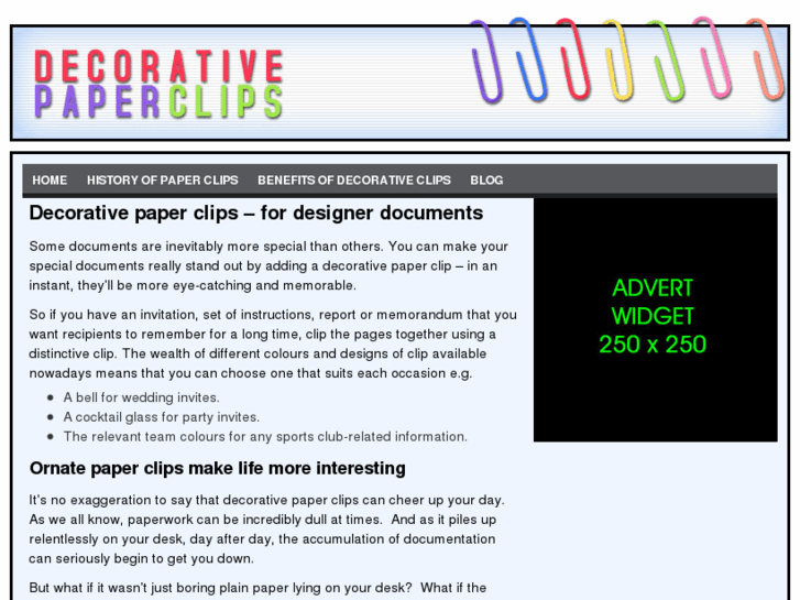 www.decorativepaperclips.org