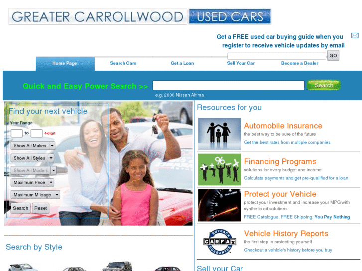 www.greatercarrollwoodusedcars.com