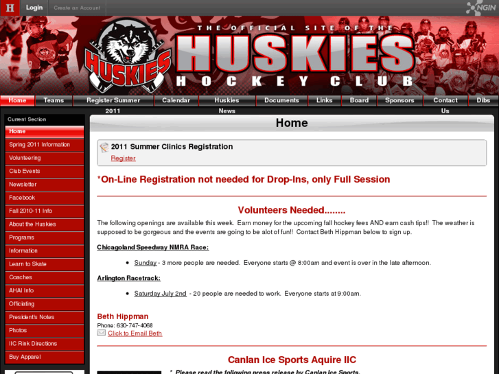 www.huskieshockeyclub.com