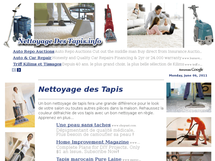 www.nettoyagedestapis.info