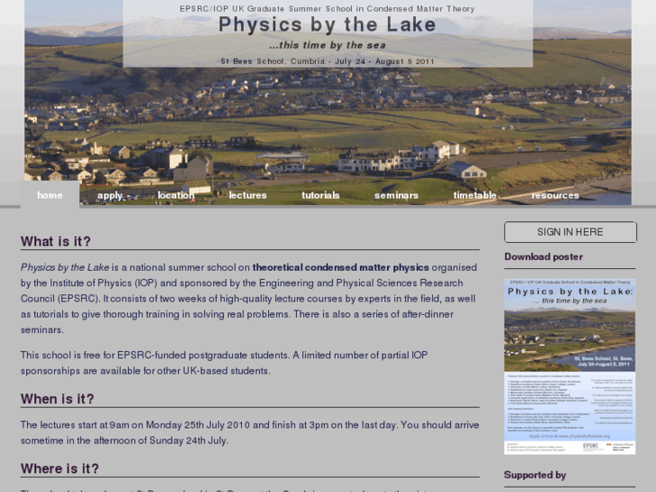 www.physicsbythelake.org