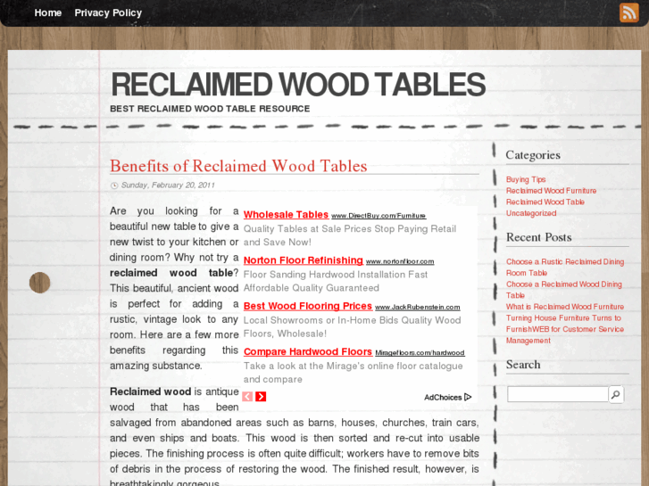 www.reclaimedwoodtable.com