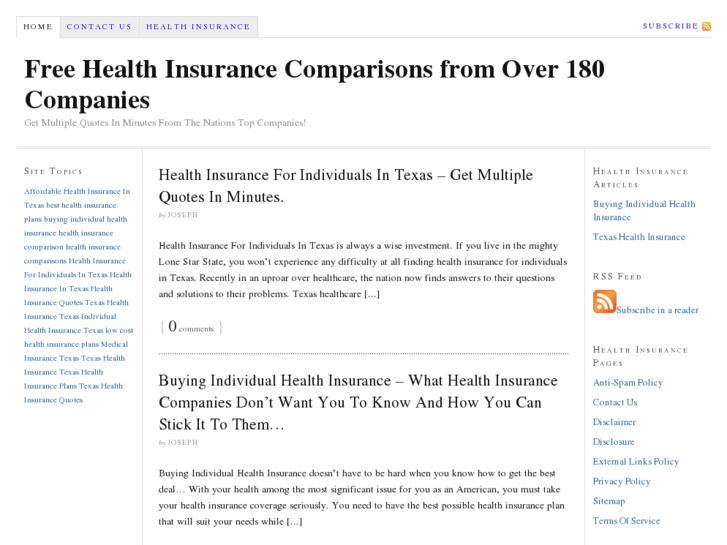 www.freehealthinsurancecomparison.com