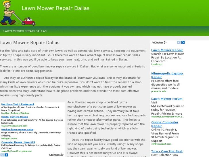www.lawnmowerrepairdallas.com