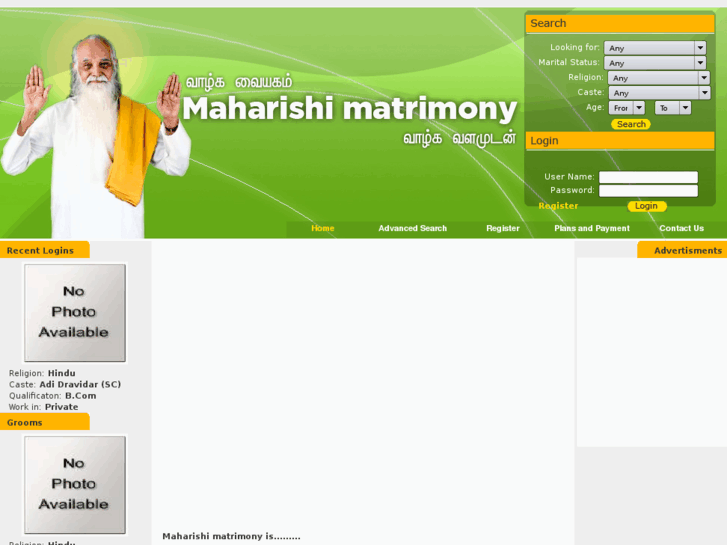 www.maharishimatrimony.com