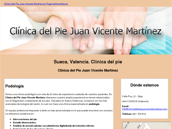 www.clinicadelpiejuanvicentemartinez.com