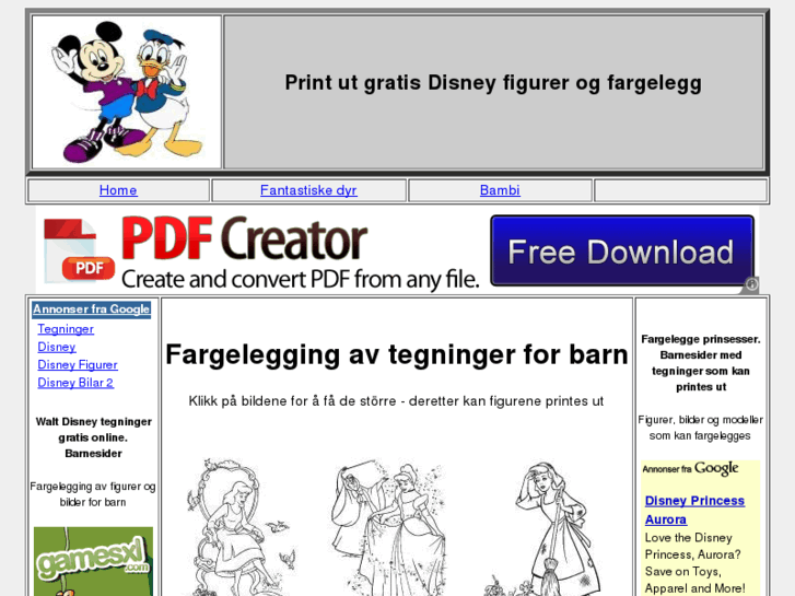 www.tegninger-disney.info