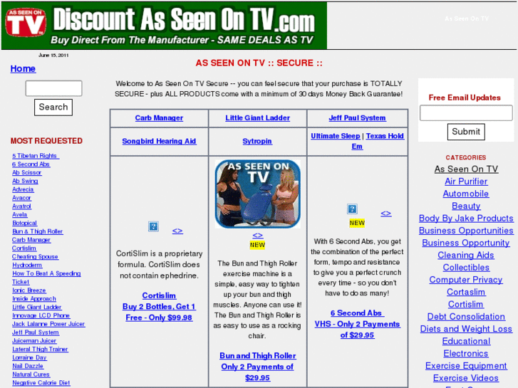 www.discountasseenontv.com