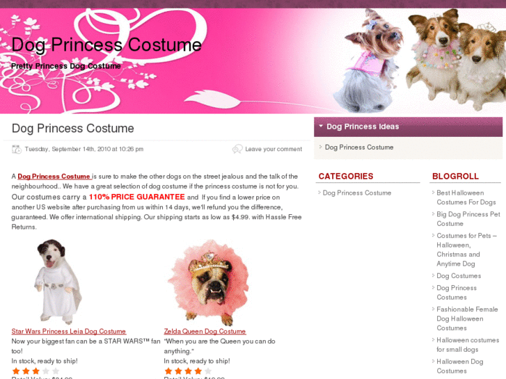 www.dogprincesscostume.com