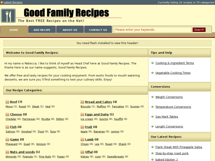 www.goodfamilyrecipes.com