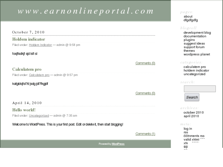 www.earnonlineportal.com