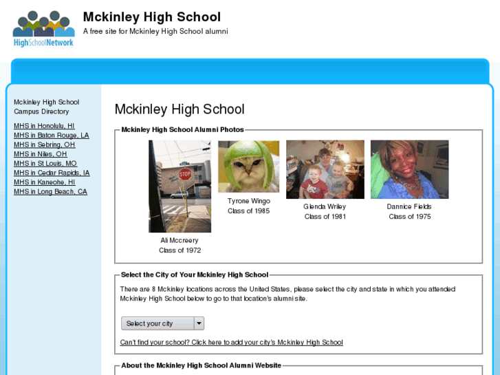 www.mckinleyhighschool.org