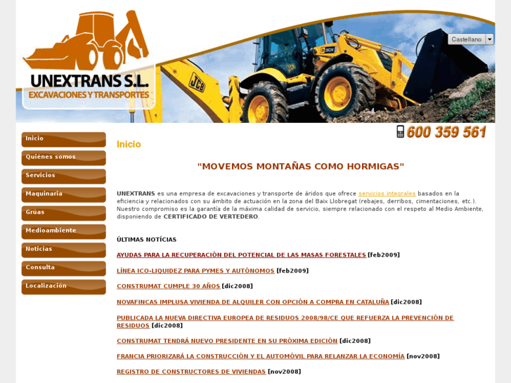 www.unextrans-excavaciones.com