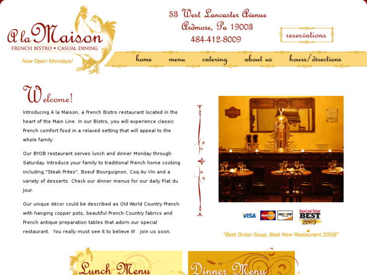 www.alamaisonbistro.com