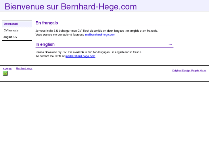 www.bernhard-hege.com