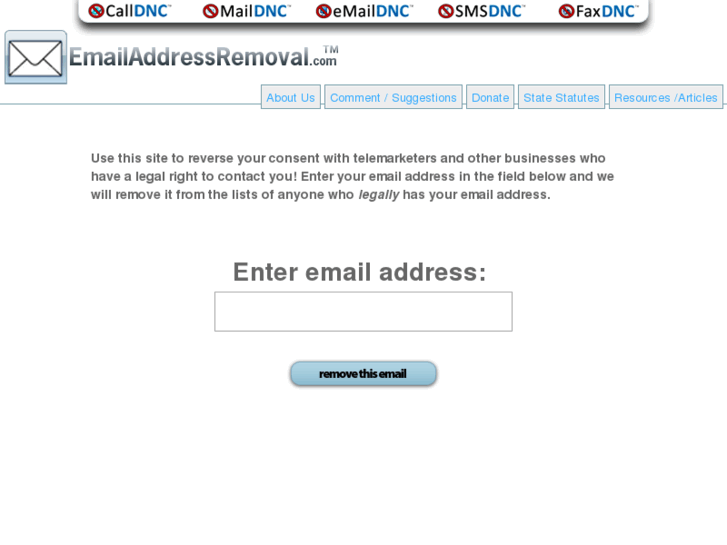 www.emailaddressremoval.com