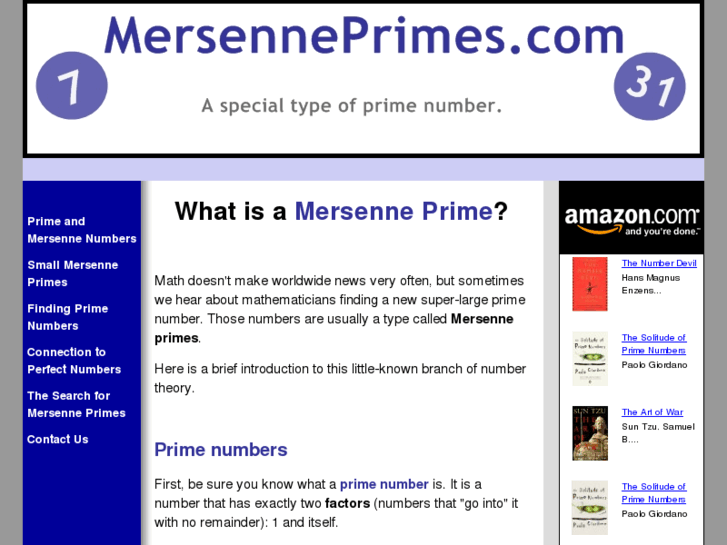 www.mersenneprimes.com