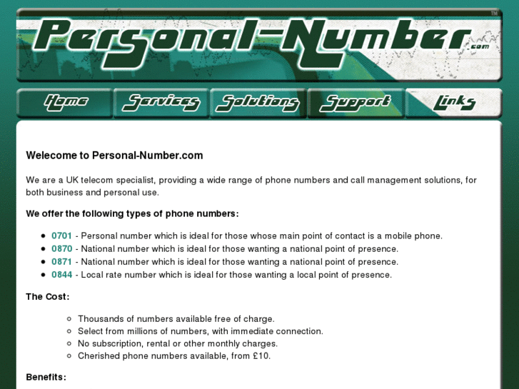 www.personal-number.com