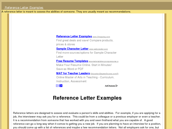 www.referenceletterexamples.com