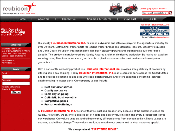 www.reubicontractorparts.com