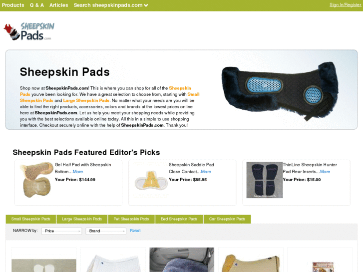 www.sheepskinpads.com