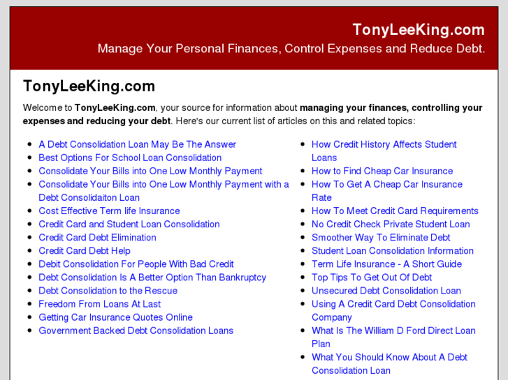 www.tonyleeking.com