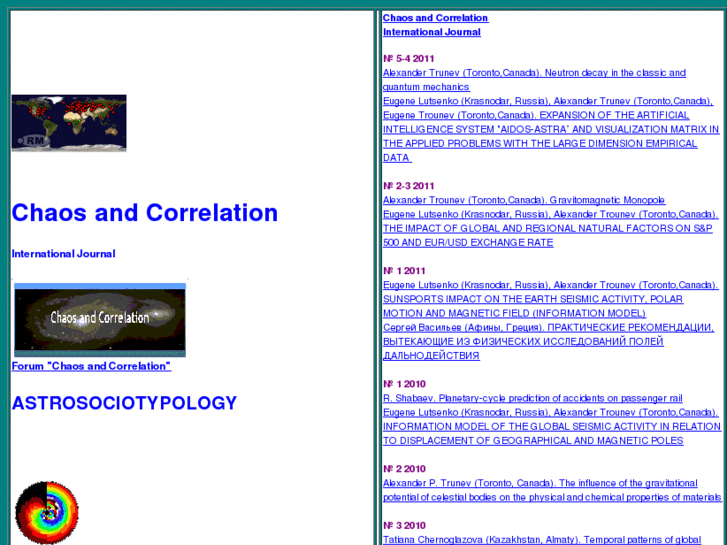 www.chaosandcorrelation.org