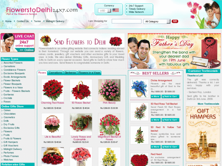 www.flowerstodelhi24x7.com